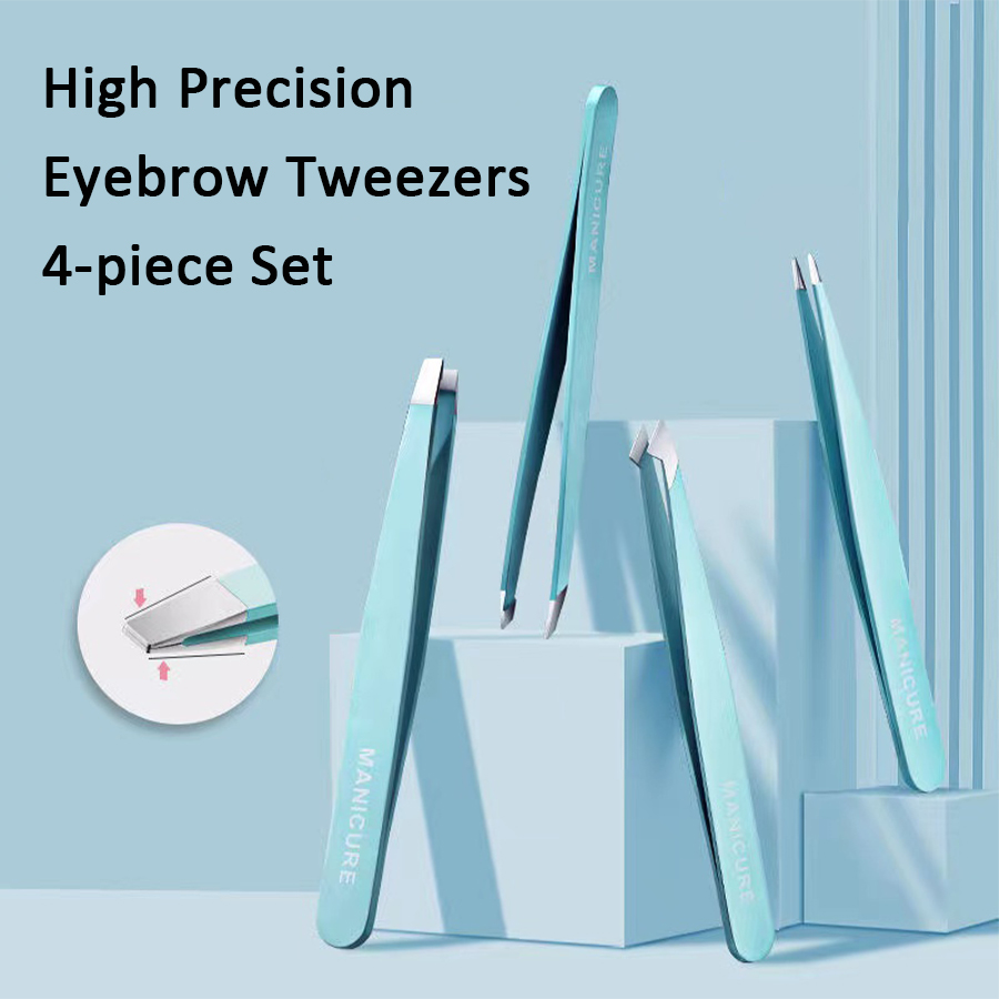 4 Pcs Colorful Eyebrow Tweezer - огляд і ціна Beauty - Makeup - Eyes