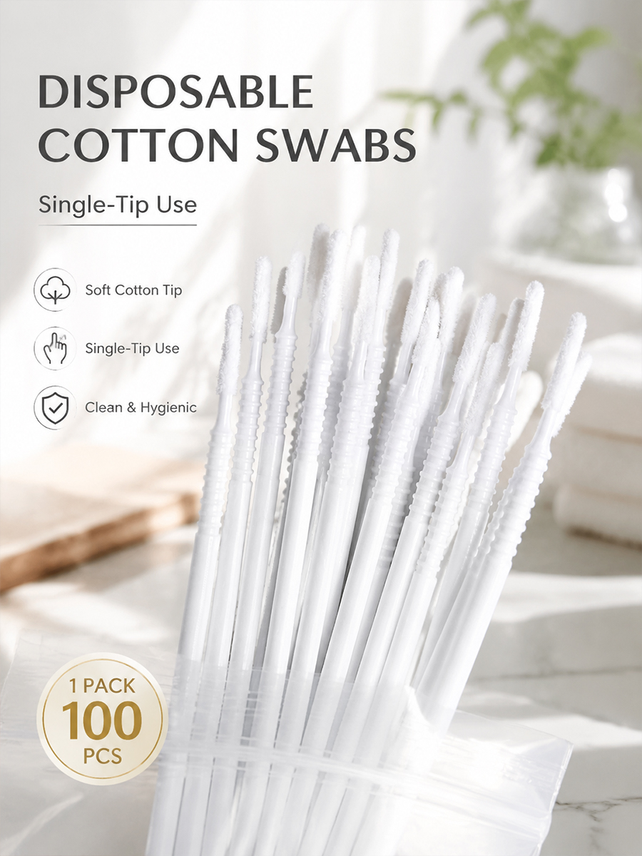 Disposable Long Cotton Swabs E - огляд і ціна Beauty Makeup Tools