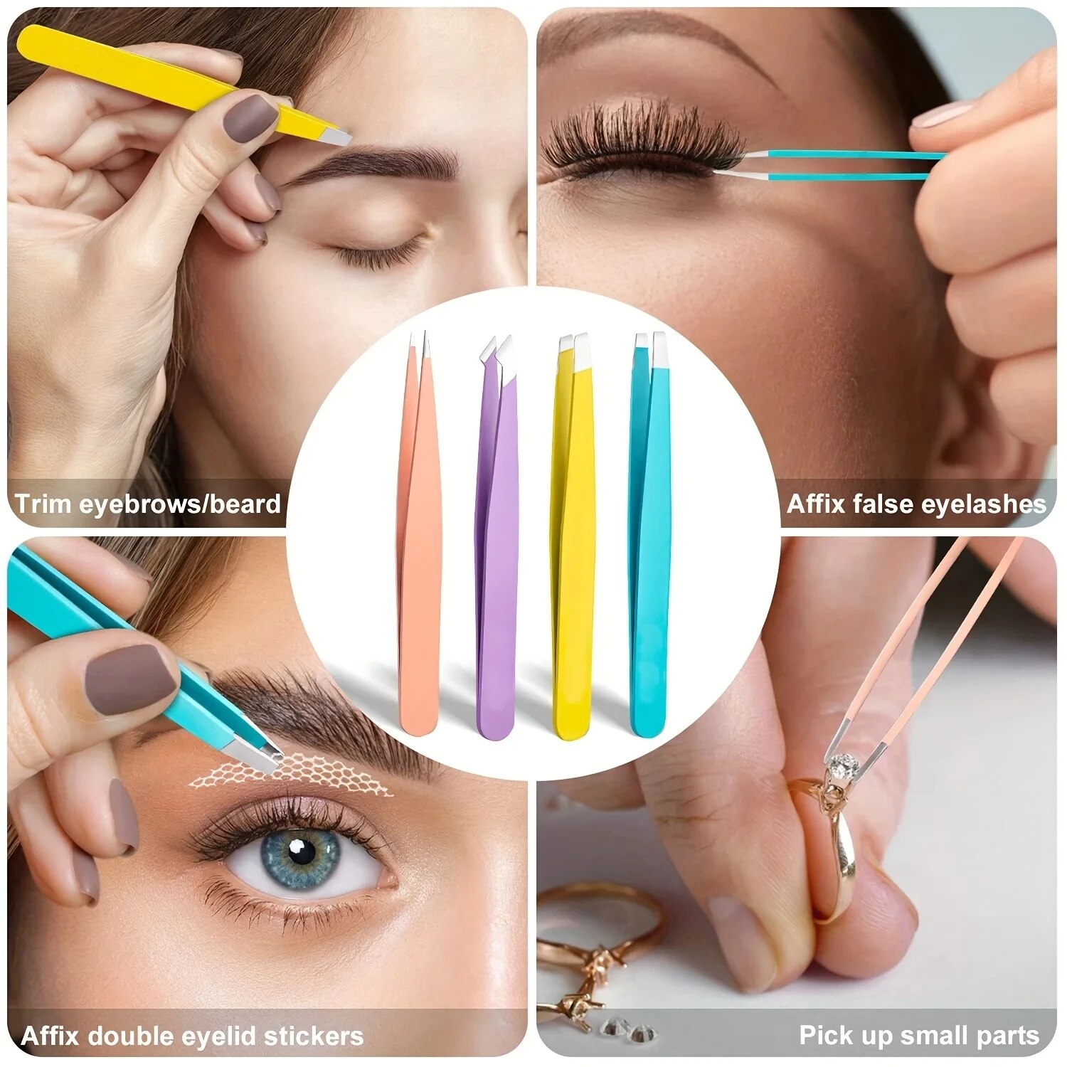 Colorful Eyebrow Tweezer Hair  - огляд і ціна Beauty - Makeup - Eyes