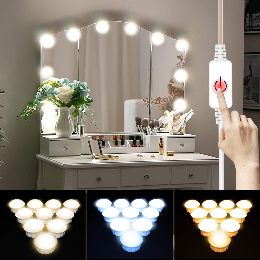 LED Mirror Light USB Dressing  - огляд і ціна Beauty Makeup Desk