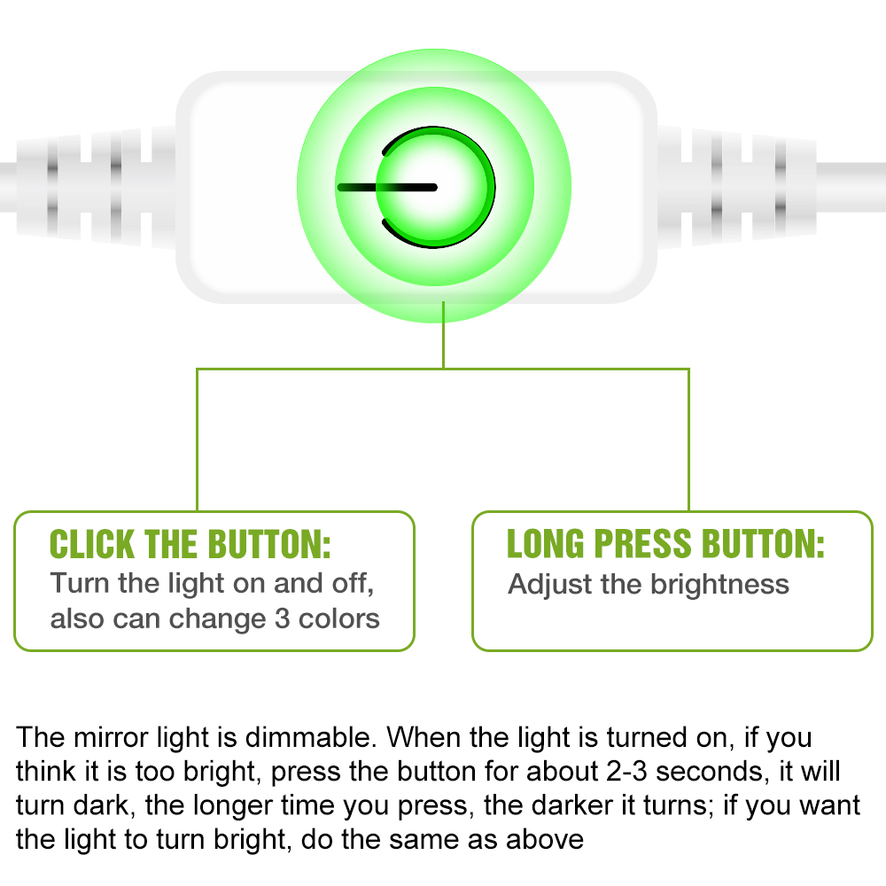 LED Mirror Light USB Dressing  - огляд і ціна Beauty Makeup Desk