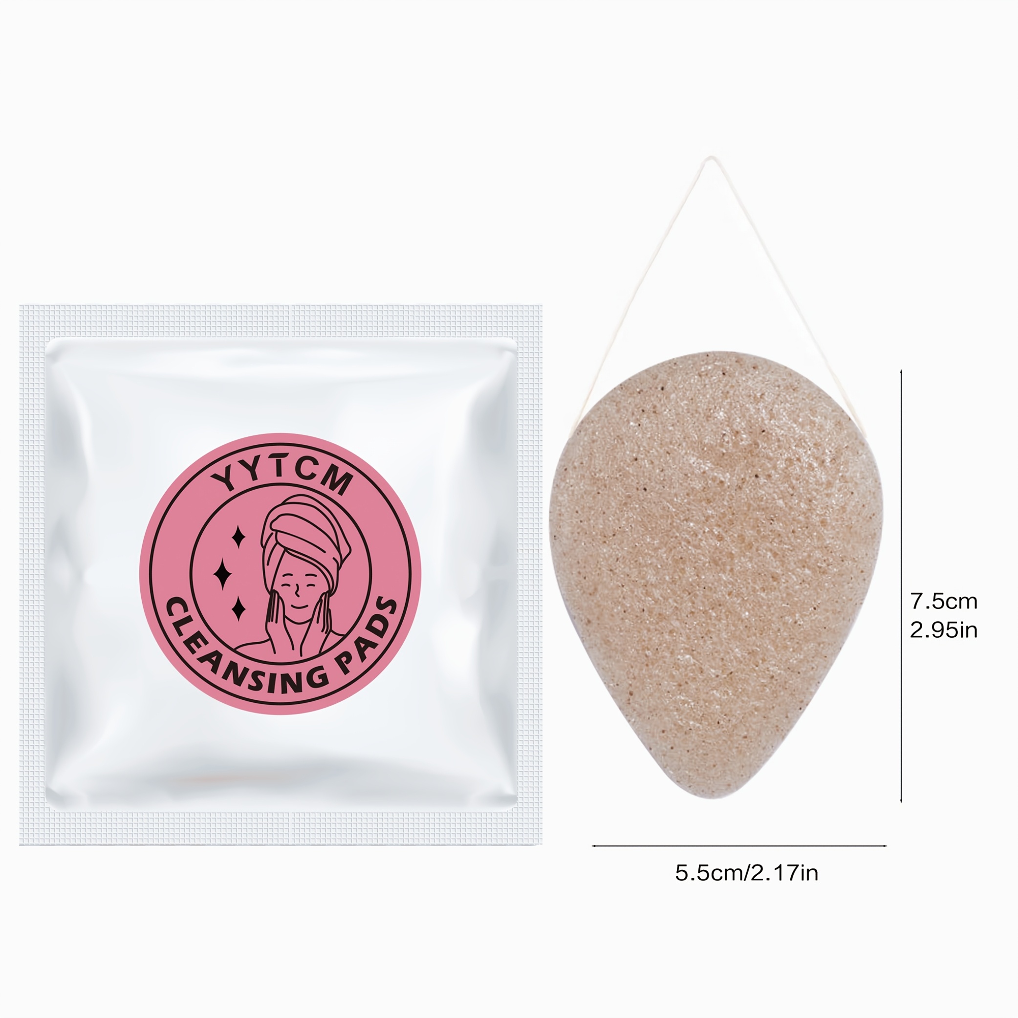 Walnut Seed Konjac Face Sponge - огляд і ціна Cosmetic Sponge