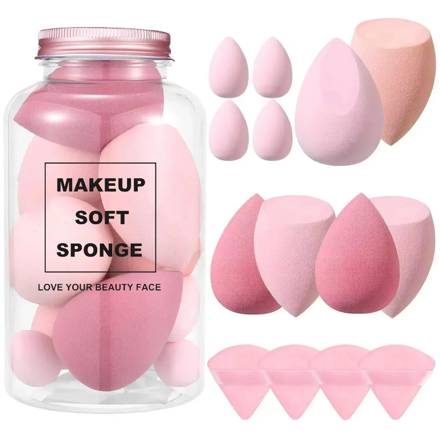 12/14Pcs Makeup Sponge Blender - огляд і ціна Beauty Makeup Egg