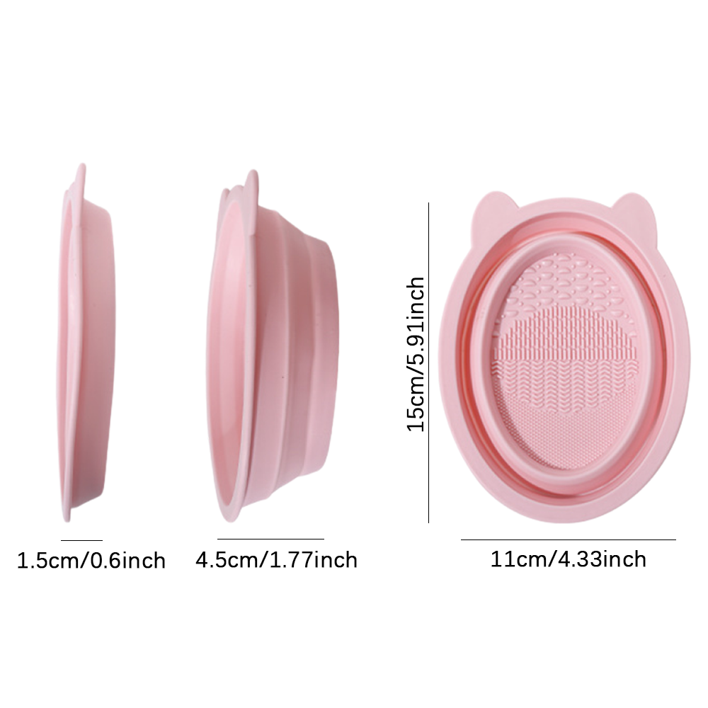 Collapsible Silicone Makeup Br - огляд і ціна Cosmetic Sponge