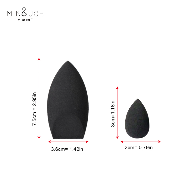 2pcs Black Beauty Sponge Egg - - огляд і ціна Beauty Makeup Egg