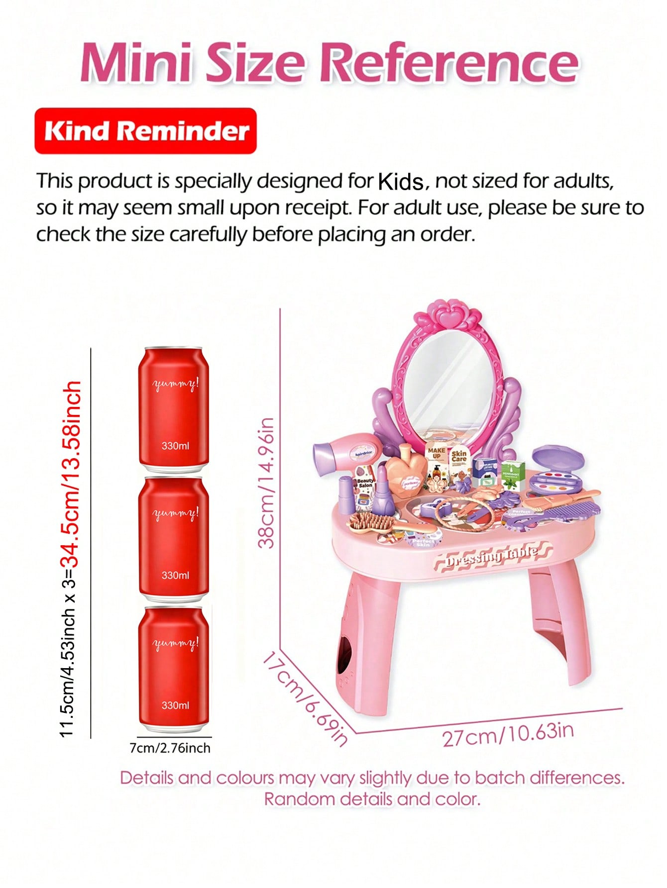 Kids Princess Vanity Dressing  - огляд і ціна Beauty Makeup Desk