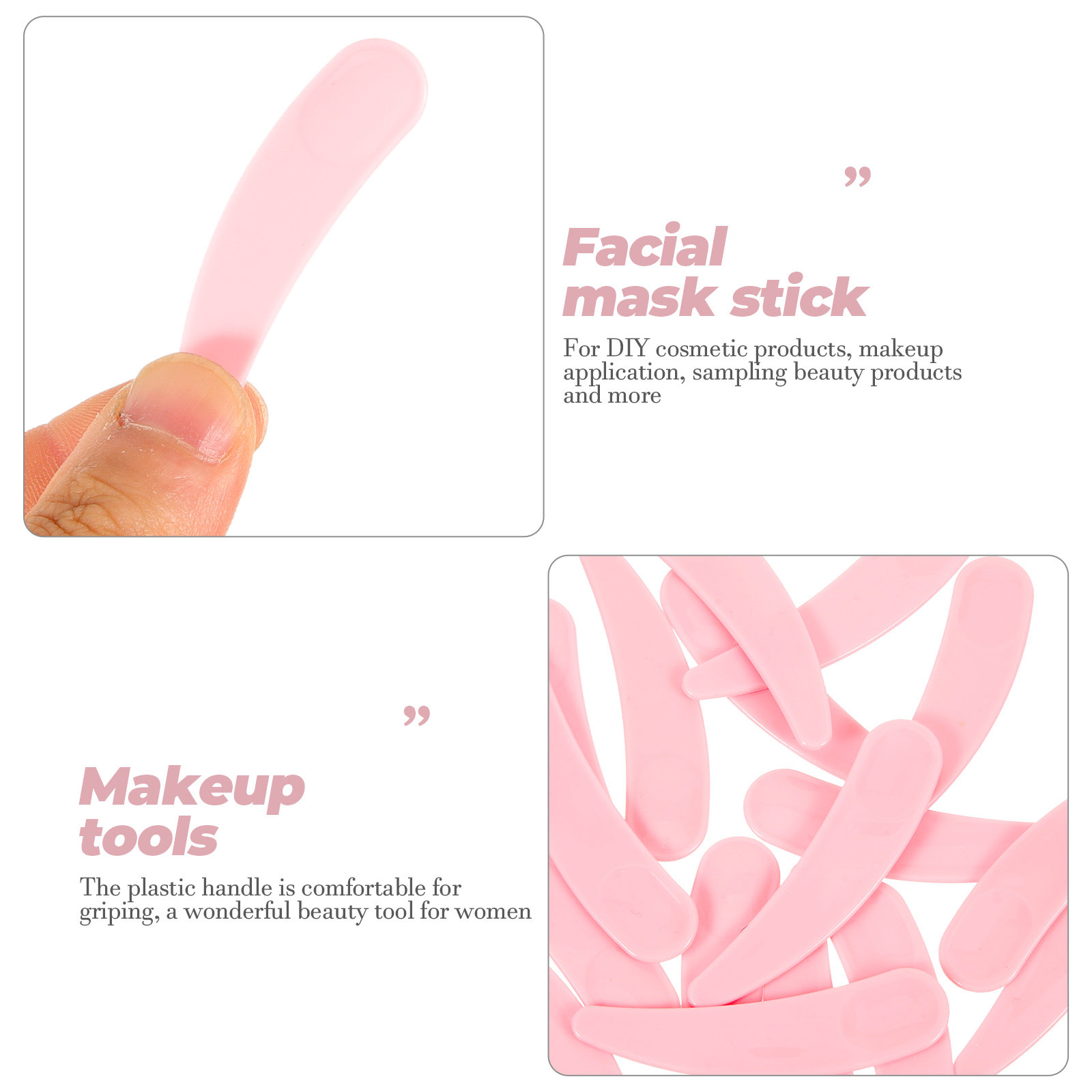 50Pcs Makeup Spoon Facial Plas - огляд і ціна Beauty Makeup Tools
